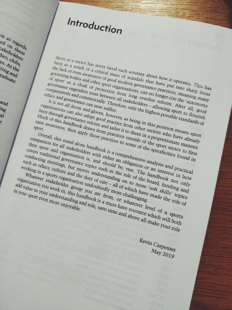(1/2) Received my copies of this new @ICSA_News #sports #governance text I have co-authored. Delighted to have worked alongside @ABCymru10 and @DrRob_Wilson to write the original Study Text and proud to have written the additional material for this Handbook...