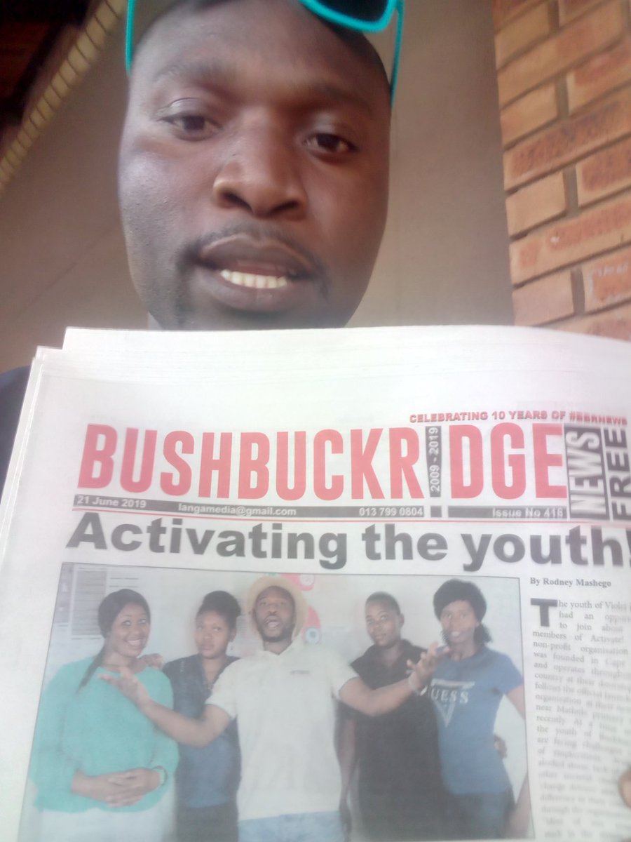 samzololo's tweet photo. BBR based Youth Hub made it to front page of Bushbuckridge News Activating the You-th with @ActivateZA @malusim2 @OlivierNathacia @theeMzwandile
#ActivateYouth #2019Activators #EnhlanzeniRegion https://t.co/EivvjFOx9F