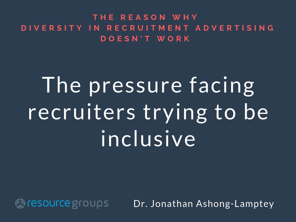 resourcegroups's tweet photo. What would you say if I told you that using diversity in your recruitment advertising 

doesn’t help you to get the diversity that you want in your workplace?

#recruitment #inclusion #diversity 

https://t.co/FqxmBQVBk2 https://t.co/5Epm4n3kSW