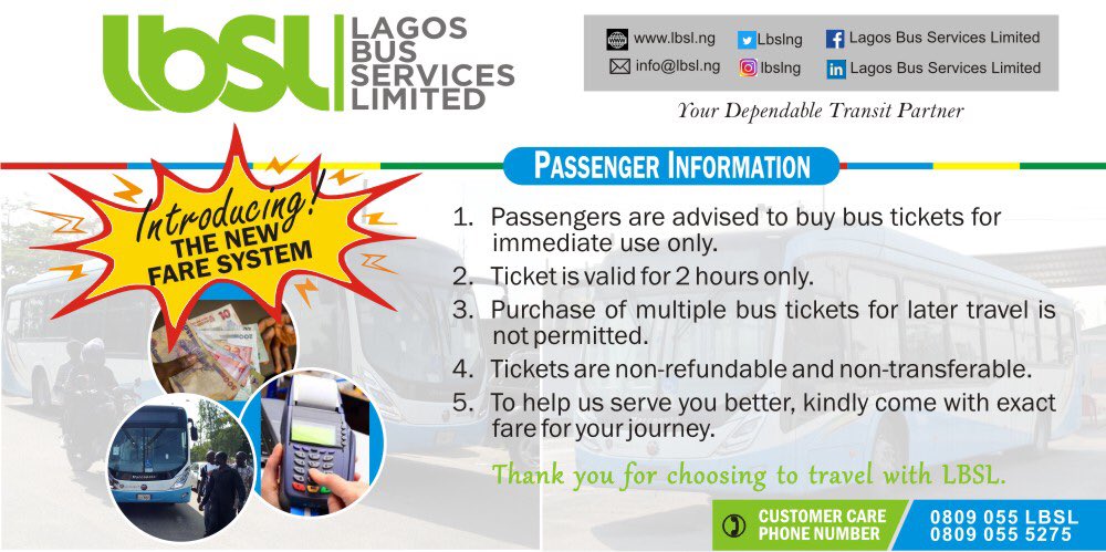 Lbslng's tweet photo. New fare system
#greaterlagos #lagosbusserviceslimited #lbsl #lagosbusreform #lagos #transportation #masstransit  #publictransport #ilovelagos #centerofexcellence #lagosbuses #busdriver #golagos #busreform  #busreforminitiative https://t.co/O6ndTBTE0K
