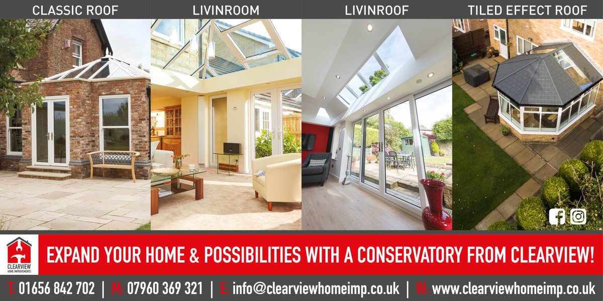ClearviewImp's tweet photo. From a #classic #conservatory to complete #orangery type #extension, we offer it all! Having trouble with your current conservatory being to hot or cold? Then have a look at our fantastic replacement #roof range: https://t.co/s3TfyUuhcn https://t.co/oriDbn1k17