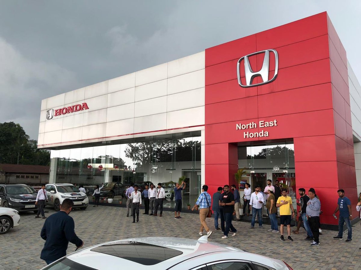 riteshmadhok's tweet photo. #DrivetoDiscover9 final day takes us to #Tezpur dealership which is Hondas first dealership to adopt #HONDA new corporate identity @HondaCarIndia https://t.co/VTCzazxypa