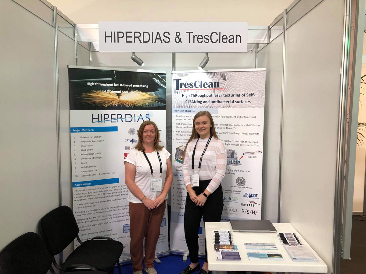 The <a href="/HIPERDIAS/">Hiperdias</a> and <a href="/TresCleanEU/">TresClean Project</a> booth is set up and ready to go! You can find them in Hall A2 Booth 146. <a href="/PHOTONICSWORLD/">LASER World of PHOTONICS</a> #LASER19 #photonics #H2020