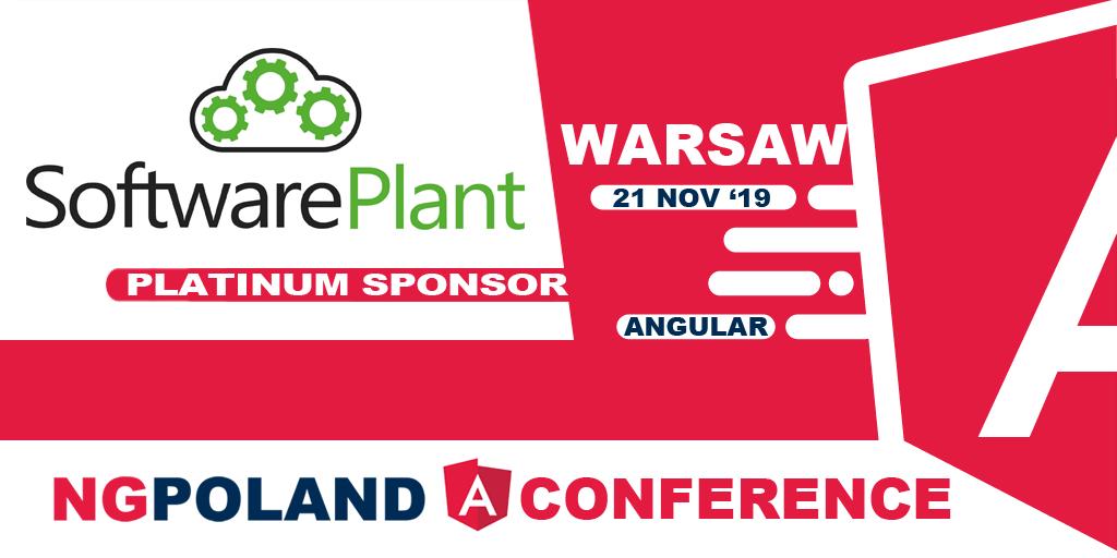 🚀🚀🚀 We are exhilarated to announce that just like last year, our Platinum Sponsor is going to be @SoftwarePlant!  A huge round of applause for the entire team and this incredible company! 🚀🚀🚀  ng-poland.pl  #angular #javascript #warsaw #poland #2019