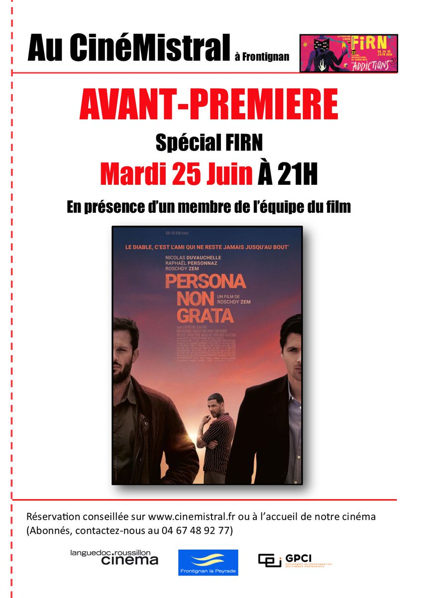 C'est ce soir au CinéMistral !
#Firn #marsfilms #languedocroussilloncinema #personanongratafilm