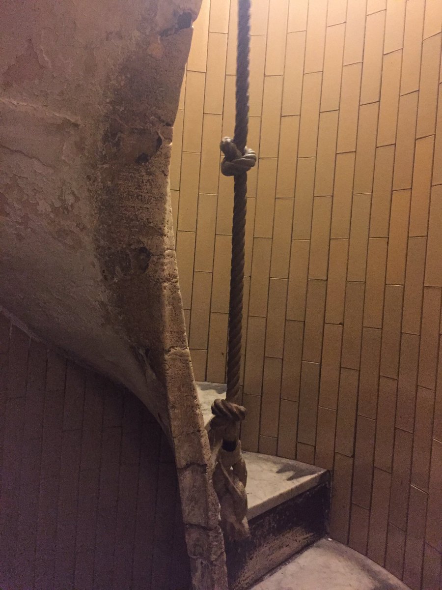 InOlivers's tweet photo. Creepiest part is the circular stairway that has a rope to hang on to nest the top. https://t.co/Hxr3o3gAtr