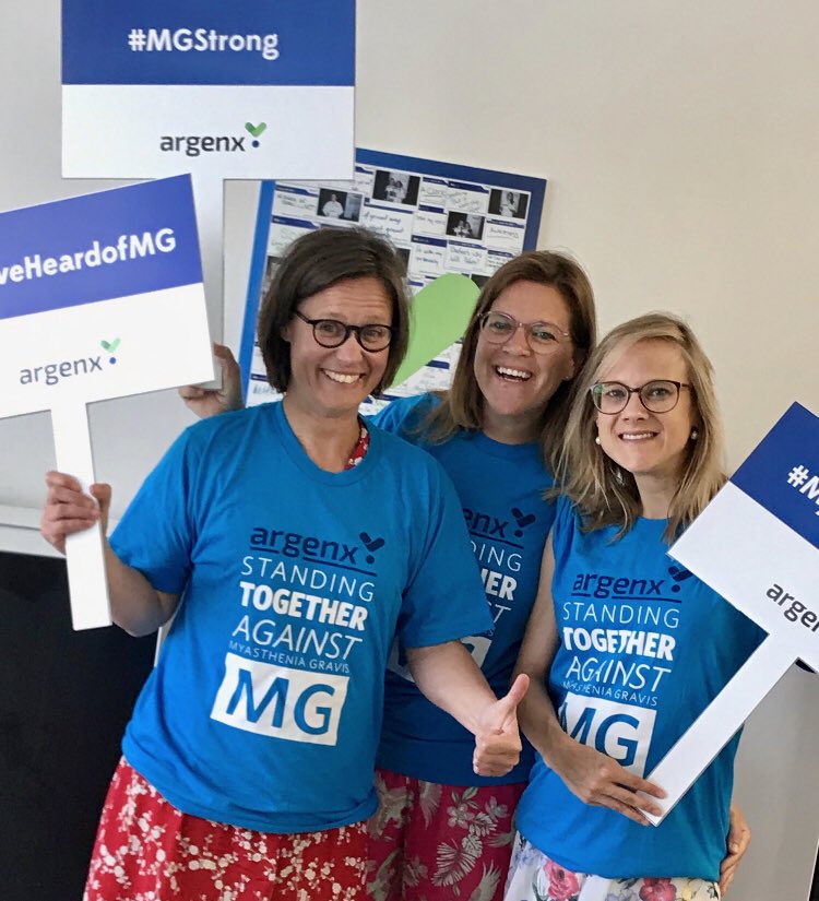 Sophie Steeland (@ssteeland) on Twitter photo Myasthenia Gravis Awareness day #MGstrong #argenx #LighttheMapTeal Myasthenia Gravis Awareness day #MGstrong #argenx #LighttheMapTeal
