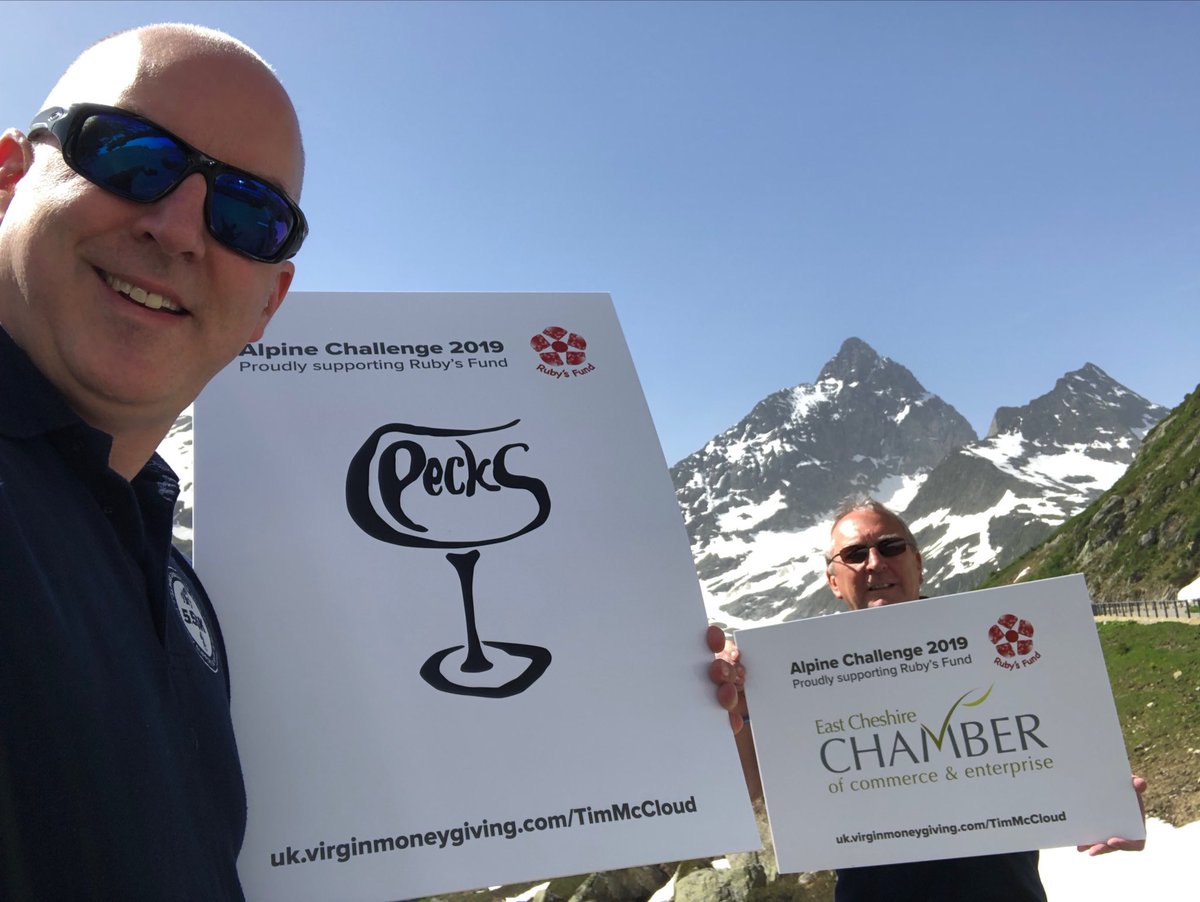 timmccloud71's tweet photo. A massive Thank you to ⁦@pecksrest⁩ for being the key sponsor for the Susten Pass in the Chamber Alpine Challenge to raise much needed money for ⁦@RubysFund⁩ https://t.co/4QaebyJ4pz https://t.co/mI8JHoLJmE