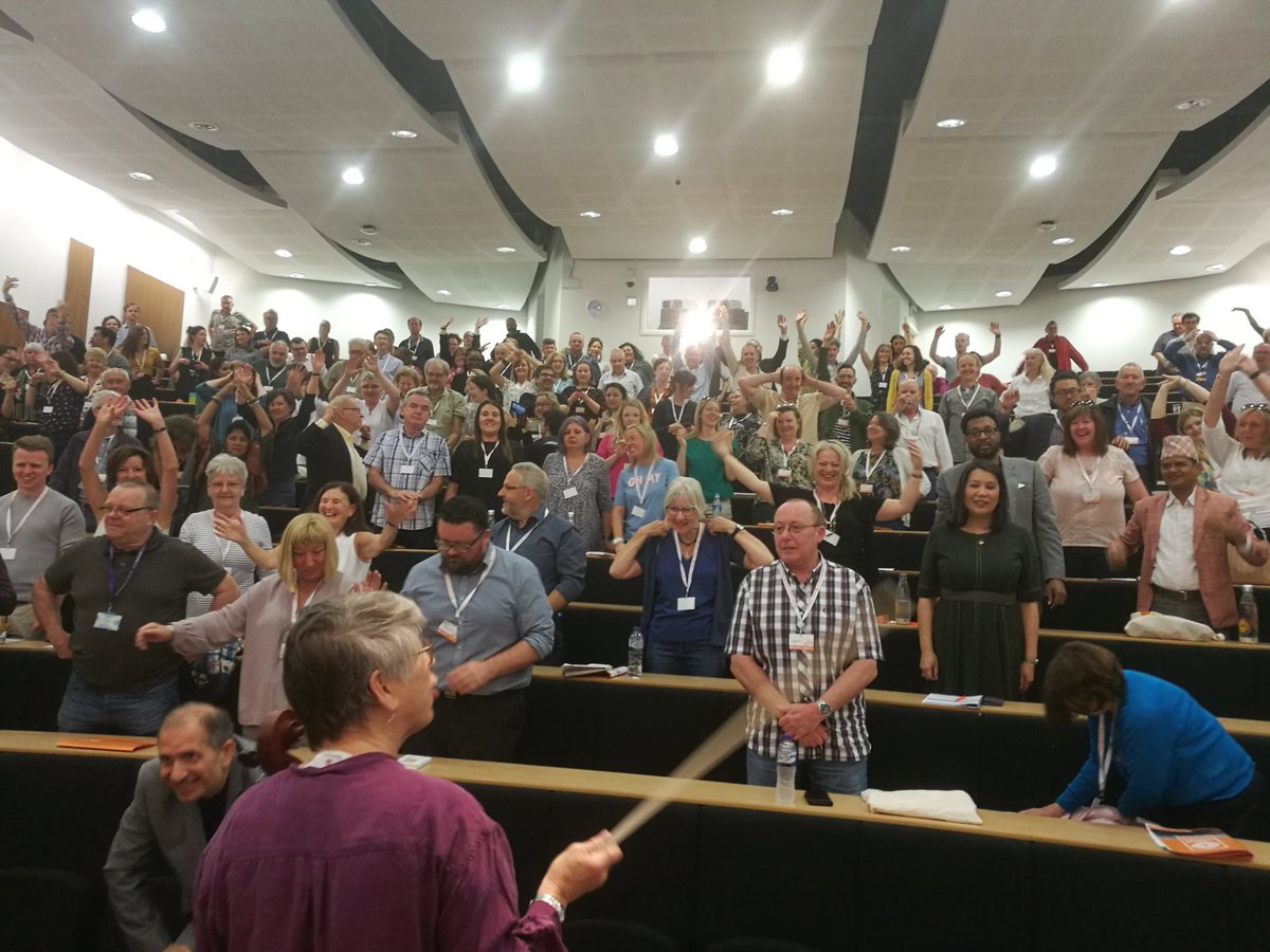Early morning singing and yoga stretches for #WCDC2019