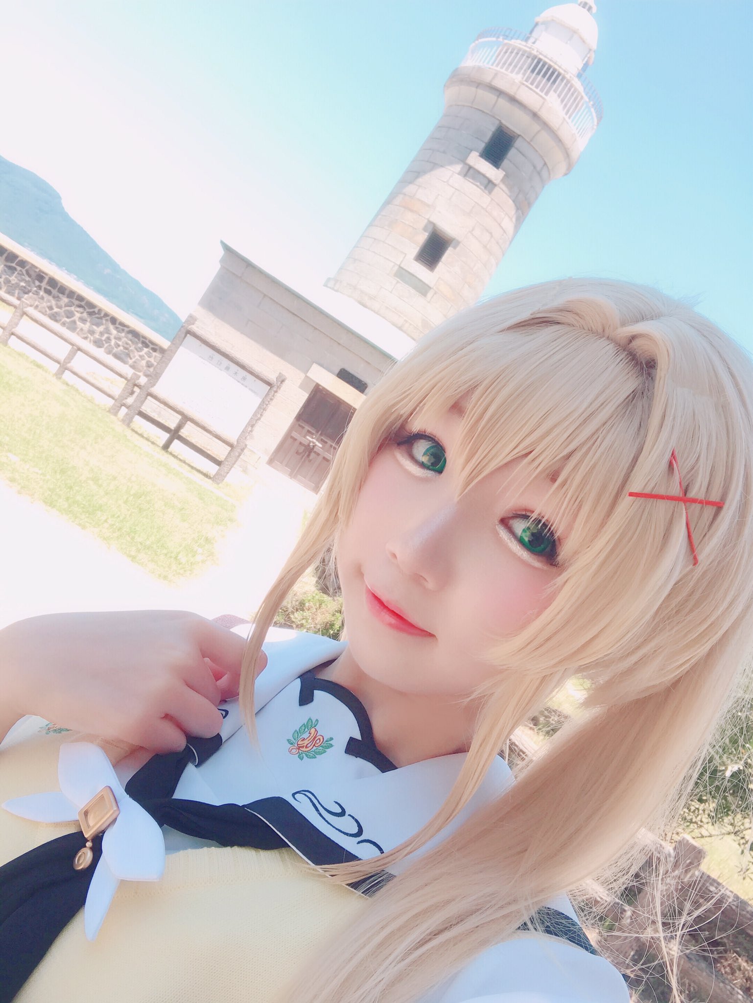 はなり むぎゅ サマポケの聖地巡礼で男木島を訪れました Summerpockets Cosplay サマーポケッツ 紬ヴェンダース T Co Znysdwrdbn Twitter