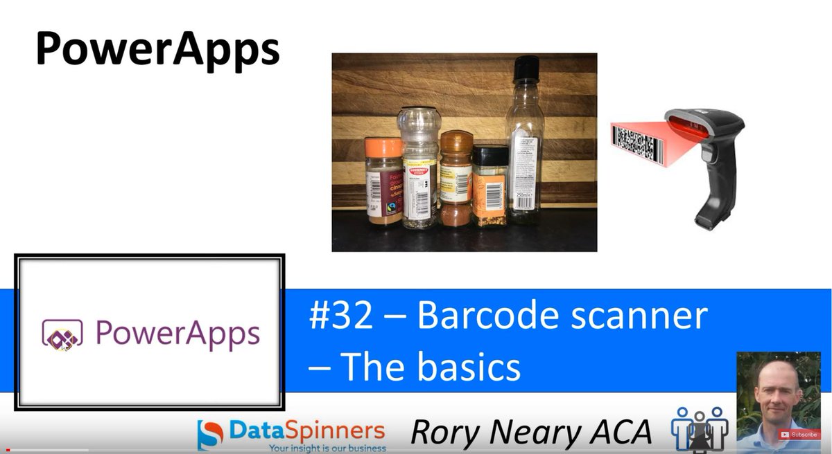 AzureRory's tweet photo. There's no vid out today, but I was trawling through the archives and this is a nice short one on ScanBarcode() that went down pretty well. @PowerApps #ScanBarcode https://t.co/HmIahhZYhV https://t.co/Yh18gACrra