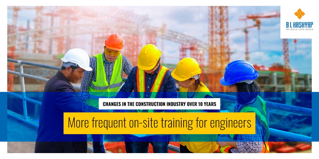 BLKConstructs's tweet photo. Over the last #10YearsInConstruction, there has been a significant rise in the importance given to frequently training on-site personnel. At BL Kashyap, we've ensured that our on-site personnel go through regular training to help create an organized work ecosystem. #TrainingAtBLK https://t.co/7toM1vvQbS