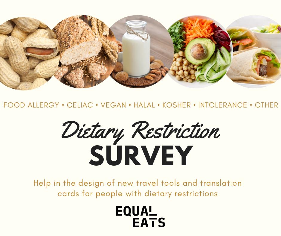allergytravel's tweet photo. Your feedback needed for this 10 minute survey to help in the development of new travel tools for people with dietary restrictions. https://t.co/FOhfIXztJg #foodallergy #celiac #vegan #kosher #halal #vegetarian please share https://t.co/RrL7DWBQZK