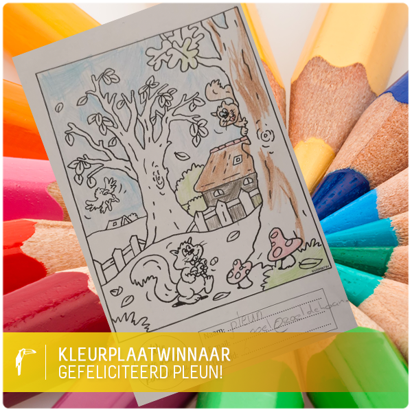 We hebben deze maand weer een prachtige kleurplaat uitgekozen als winnaar! 🌈

Van harte gefeliciteerd Pleun, jij hebt een gratis kindermenu gewonnen! 😋🍴