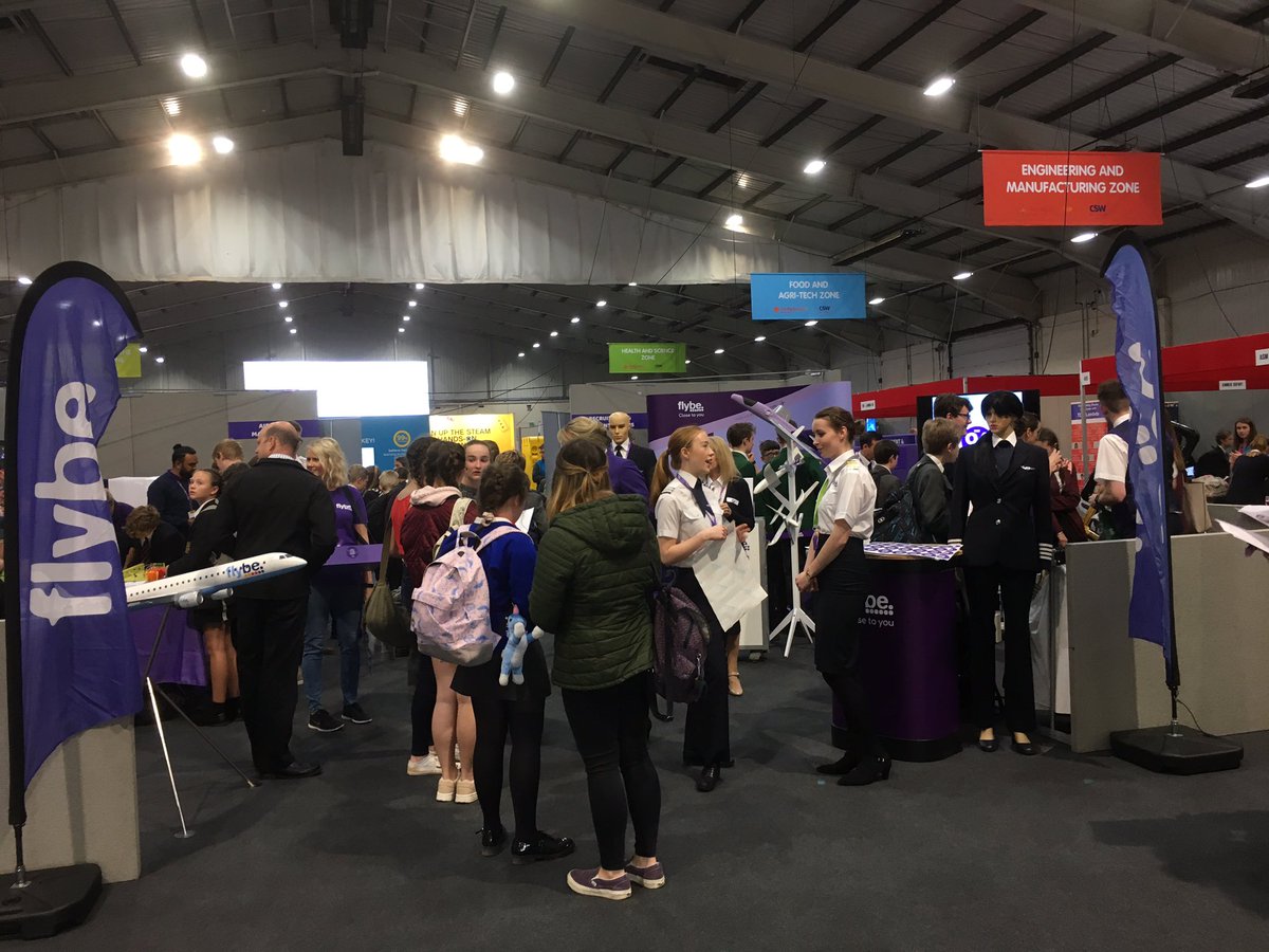 Absolutely packed on the @Flybe stand at #bigbangSW. Lots of young people interested in #engineering and #training opportunities at @FlybeAcademy .
@TBB_SouthWest @DCCeconomy @EDevon4Business