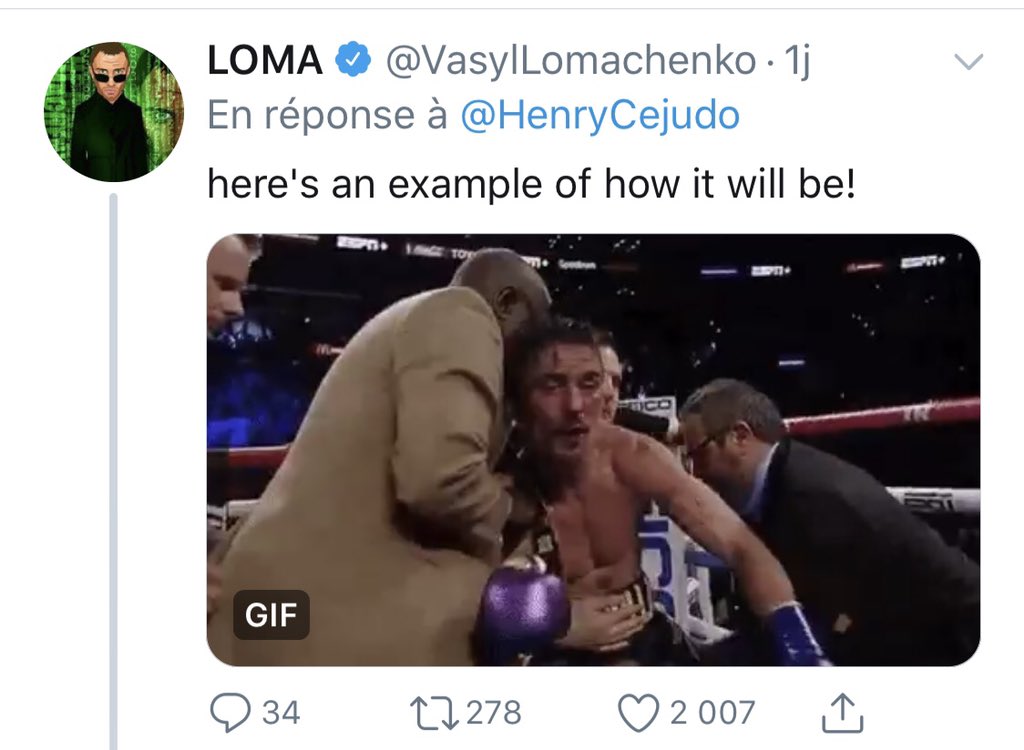 FqMMA's tweet photo. 🎪 #HenryCejudo :
“#Lobov , ancien de l’UFC a battu  #Malignaggi , ancien 🏆 de boxe.
À votre avis, que ferait un Olympien double 🏆 #UFC face au boxeur #VasyLomachenko ?”
👉 Le grand champion de 🥊 lui a répondu et le petit échange a continué...
La suite en images ⬇️ https://t.co/5NwzqJ5pAB