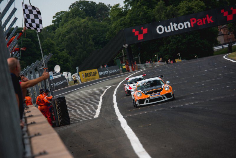 twrigleyracing's tweet photo. The @CarreraCupGB is back at @Oulton_Park this weekend, so can’t help but reminisce about last season’s visit! Pole by four tenths and my maiden win 😀🏆

We’re working hard to try and get back on the grid soon 🏁 https://t.co/zSSYw9n4P4