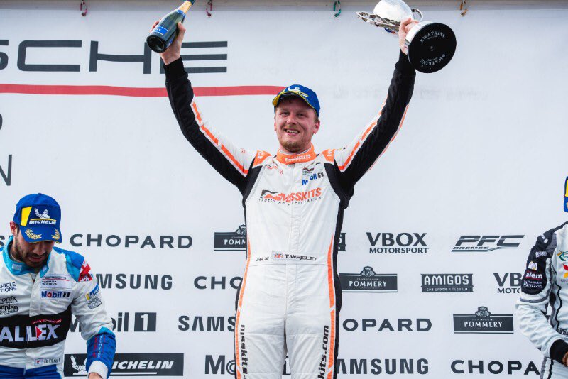 twrigleyracing's tweet photo. The @CarreraCupGB is back at @Oulton_Park this weekend, so can’t help but reminisce about last season’s visit! Pole by four tenths and my maiden win 😀🏆

We’re working hard to try and get back on the grid soon 🏁 https://t.co/zSSYw9n4P4