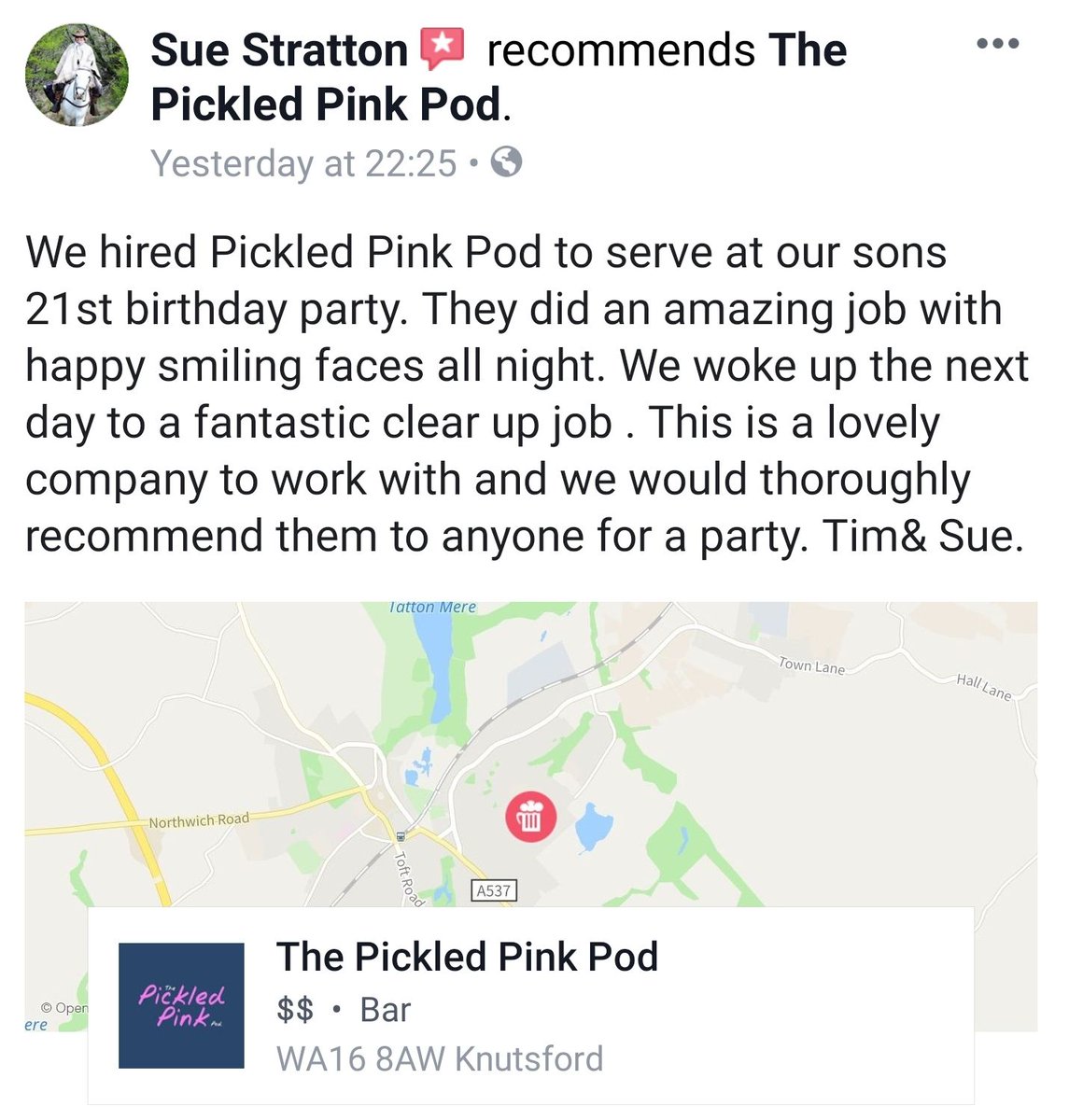 PickledPinkPod's tweet photo. Its amazing to receive reviews like this!! https://t.co/EWZxNxEGSq