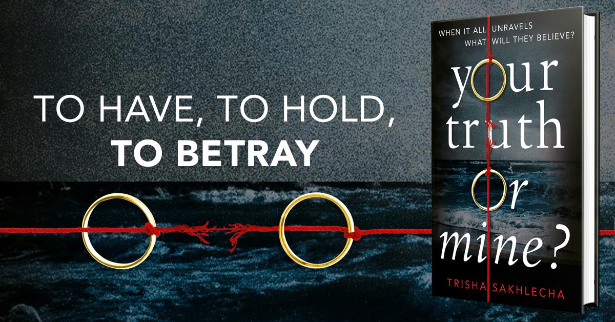 panmacmillan's tweet photo. Your Truth or Mine? is about the dark secrets couples keep from one another and how a marriage unravels, perfect for fans of Lauren North's The Perfect Betrayal and Lisa Jewell's Then She Was Gone. https://t.co/x0bt9ssVXF https://t.co/Bi5oLDHtrj
