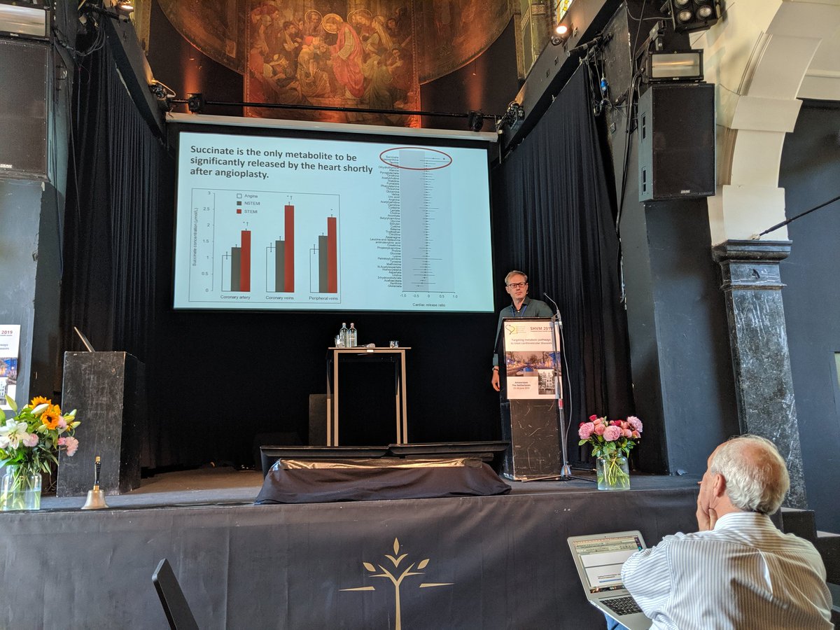 tpulinil's tweet photo. Excellent talk by Prof. Thomas Kreig in #SHVM2019 on role of #succinate in regulating #mitochondrial #redox pathway in #ischemia #reperfusion injury. https://t.co/OHDdMRuae2