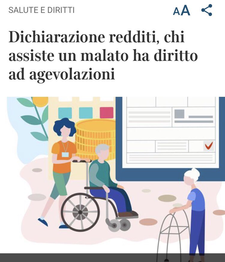 TagliabueIrene's tweet photo. Su @Corriere alcune riflessioni su agevolazioni fiscali per i #caregiver #familiari, sempre più numerosi e bisognosi di sostegno economico e non. https://t.co/8La79t7ya5 #PHD_IT https://t.co/KGO5pCM6jT
