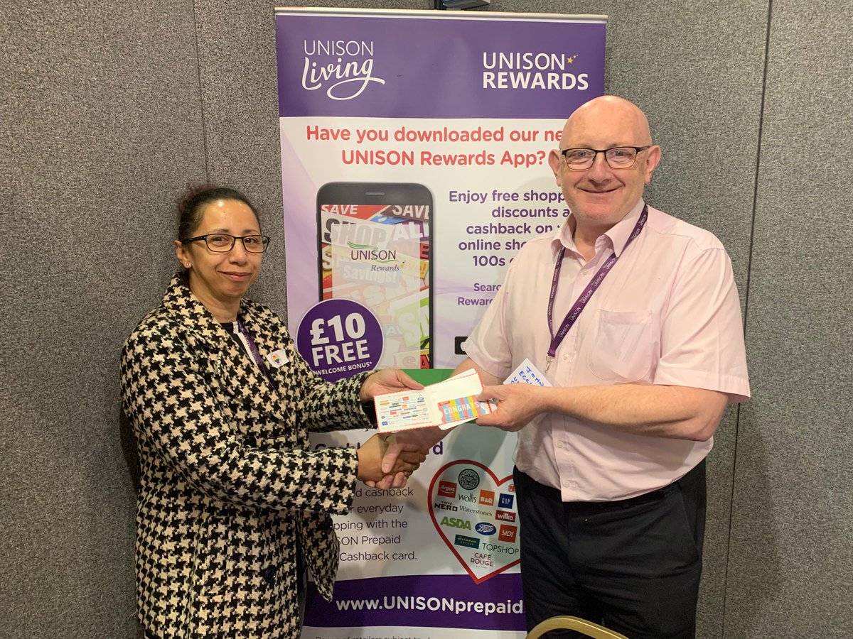 UNISONProtect's tweet photo. Another fantastic year at the UNISON National Delegate Conference. Thanks to all the delegates and visitors that came by our stand to have a chat to the team and find out how we can support you and your members. Plus congrats to our competition winners! #UNISONNDC19 #UNISON https://t.co/rKnYf61Fgn