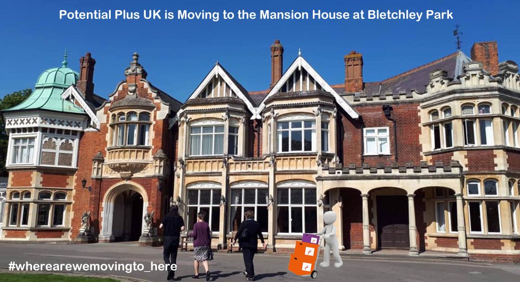 PPUK_'s tweet photo. We’re moving to The Mansion House at @bletchleypark – home of the codebreakers! Visit https://t.co/kQmo3sm0uQ to find out more.  #weareonthemove #foundanewhome #TheMansionHouseatBletchleyPark  #potentialplusuk #supportingfamilies #hlp #dme #movingJuly1st #bletchleypark https://t.co/FBnm8mWTLf