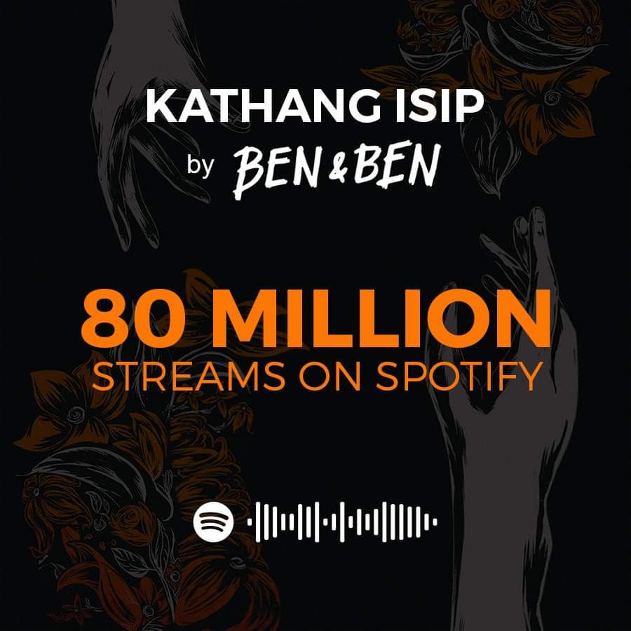 BenAndBenMusic's tweet photo. we love you 80,000,000

you made kathang isip one of the most streamed PH tracks on @Spotify_PH https://t.co/BKNnHDAPly