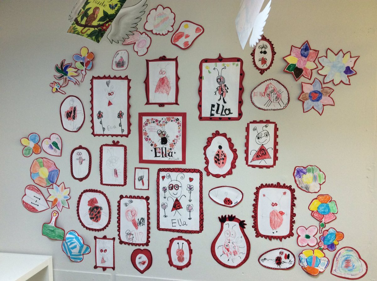 RT @Plasyfelin: Our Ella inspired art gallery, we are artists just like Pierre! @Alex_T_Smith #plapc1c2 #plapcd https://t.co/BayPJN8y83