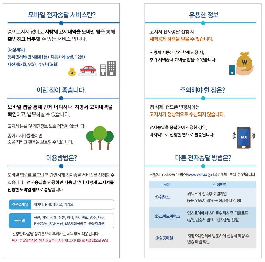 지방세 고지서 스마트폰으로 간편하게 받자!
#성남시 #첨단산업과