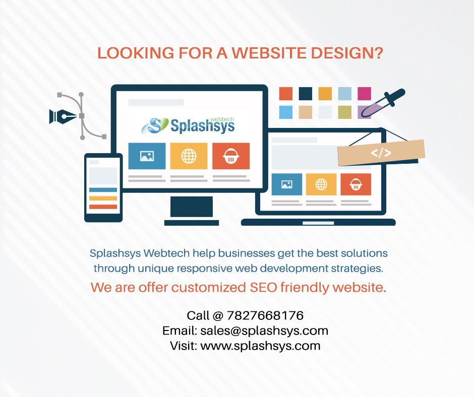 Create A Website For Your Business
Want More Customers, Leads and Sales? Get an elegant Website For Your Business @ affordable prices. 
#websdesign #Website #WebsiteInfo #websitedevelopment 
splashsys.com