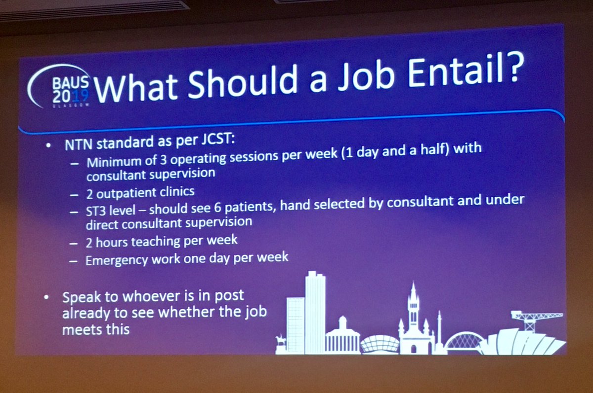 How many of us trainees know these @JCST_Surgery guidelines for our current job plans? Interesting... #BouncingBack @BAUS19 @BAUSurology @channifer @LukeFUrology