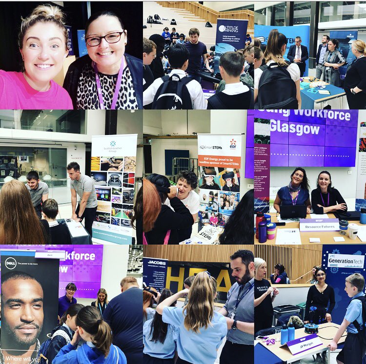 SmartSTEMs's tweet photo. We are here at @CofGCollege for our SmartSTEMs #HUBEvent in partnership with @DYWGlasgow @CircularGlasgow to inspire 120 young people into #CircularSTEM 🎉🔄 #CircularEconomy #STEM #CollabIsKey @edfenergy  @jpmorgan https://t.co/ae8f9Mz8jD