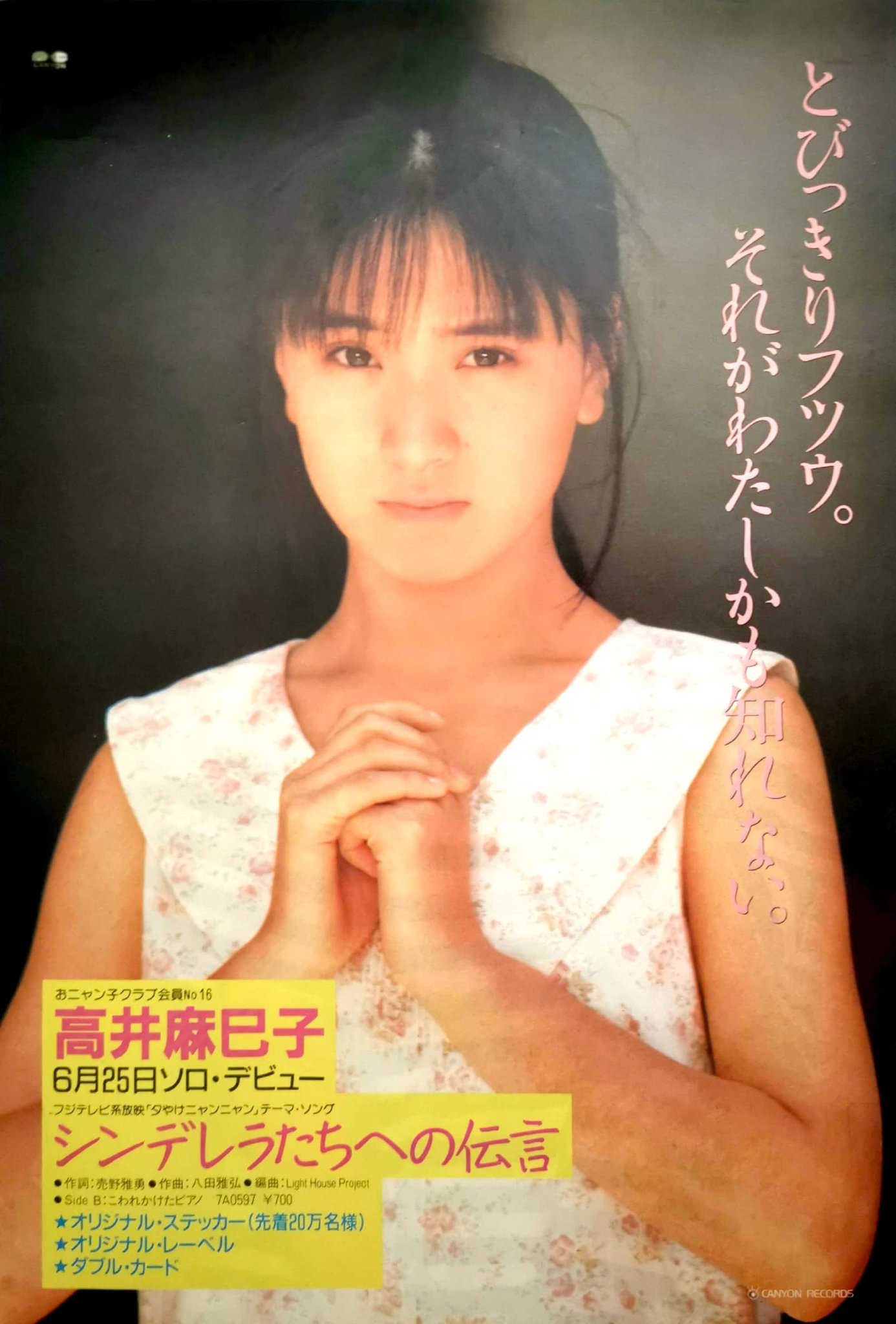 おニャン子クラブ　会員No.16番　高井麻巳子　本人着用靴　サイン入り おニャン子クラブ 会員No.16番 高井麻巳子 本人着用靴 サイン