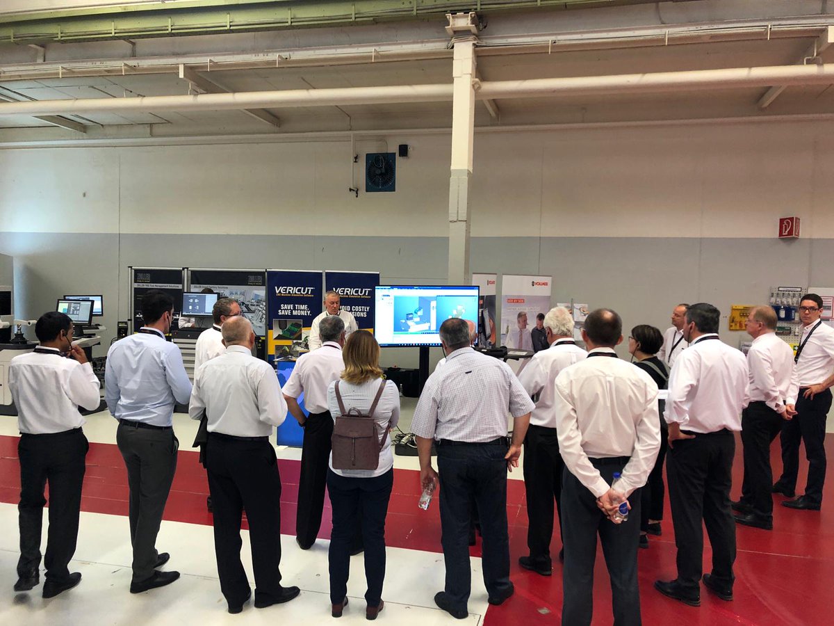 VERICUT_CGTech's tweet image. Busy start and the heat is not stopping us! CGTech @StarragGroup Turbine Technology Days 2019 #VERICUT #CNCSimulation
