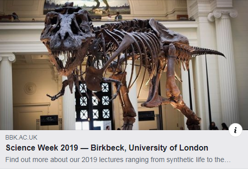 BirkbeckUoL's tweet photo. #BBKScienceWeek: Weds 26 June - #RosalindFranklin Lecture - Engineering a dinosaur: how computational tools are reshaping our understanding of form &amp; function in #fossil animals.

Discover how extinct animals functioned and behaved. Book your free place - https://t.co/iYTJtxfIPv https://t.co/qHdMN2KhmT