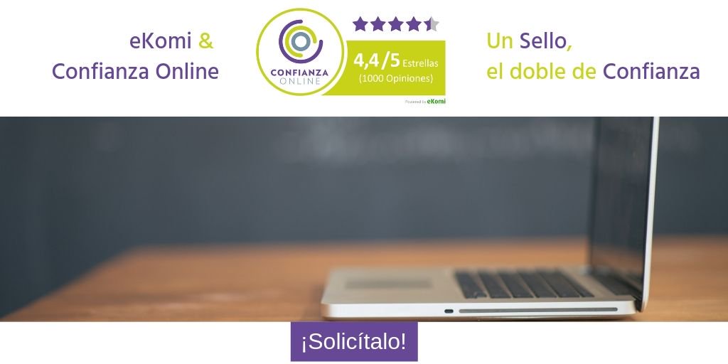 confianzaonline's tweet photo. ¡Notición para el #Ecommerce! @confianzaonline y @eKomi lanzan un nuevo #Sello conjunto de #CalidadWeb y #Opiniones para impulsar la reputación de las #TiendasOnline. ¡Solicítalo ya! https://t.co/56nJOOxu0U #UnSelloElDobleDeConfianza #OpinionesDeCalidad cc @eKomiPartners https://t.co/8ziBx5ex4s