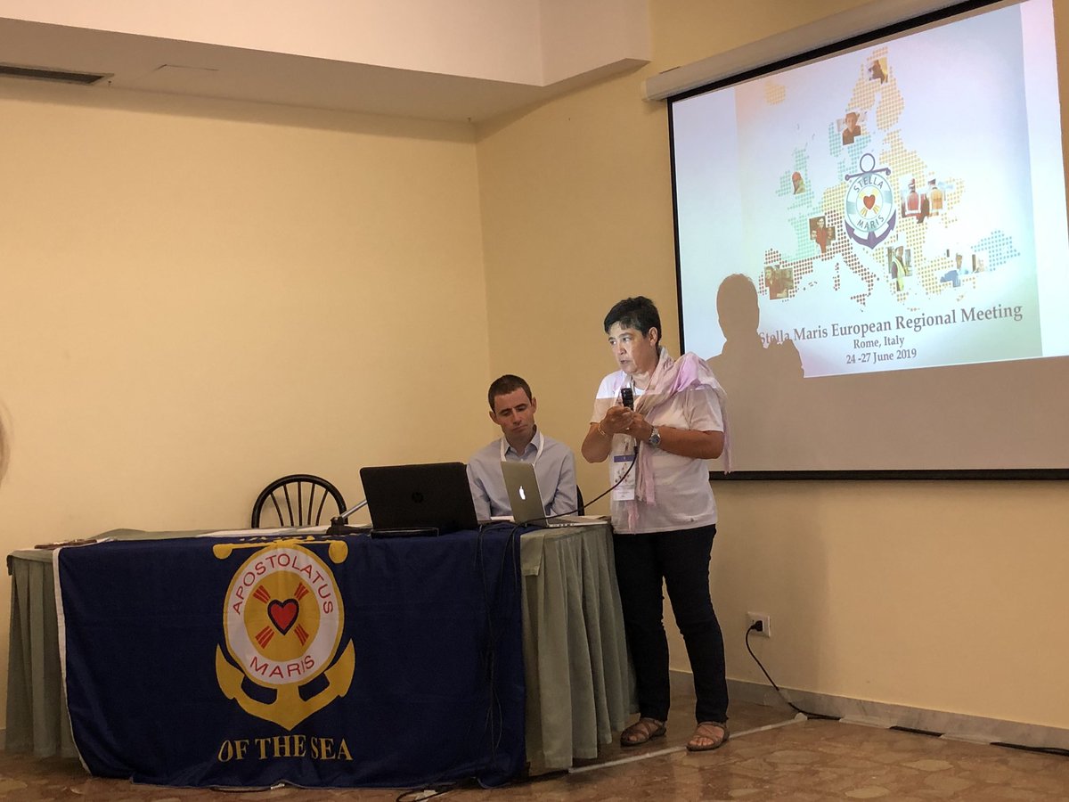 VaticanIHD's tweet photo. European Regional Meeting #StellaMaris delegates at work! @Apostleshipsea #integralhumandev @CardinalTurkson https://t.co/T6fwemG4Tr