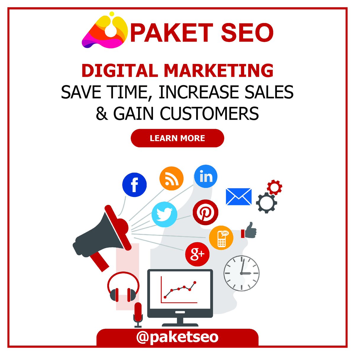 PaketSeo's tweet photo. Build your own “lead machine” to improve conversion rates and grow your revenue with exciting offers and discounts on our digital marketing services only from your reliable digital partner “PaketSEO”.

#paketseo #digitalmarketing #contentmarketing #webdesign #ppc #graphicdesign https://t.co/Z2QANY9sFT