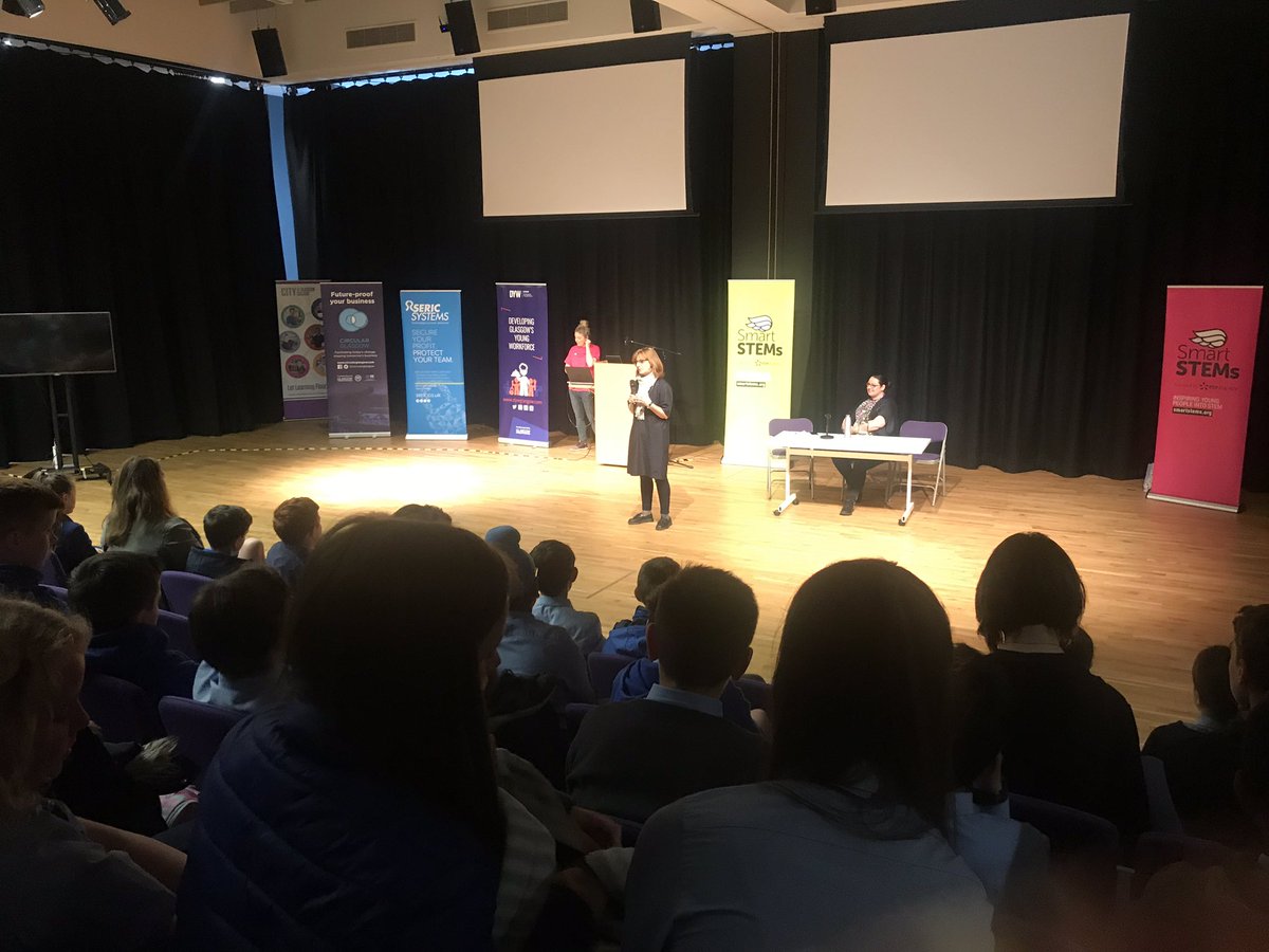 SprengThomson's tweet photo. Our very own Lesley Thomson sharing her story and circular economy journey to high school pupils @SmartSTEMs @edfenergy @DYWGlasgow @CofGCollege @CircularGlasgow #COLLABISKEY #CIRCULARSTEM https://t.co/SRfvEBUObF