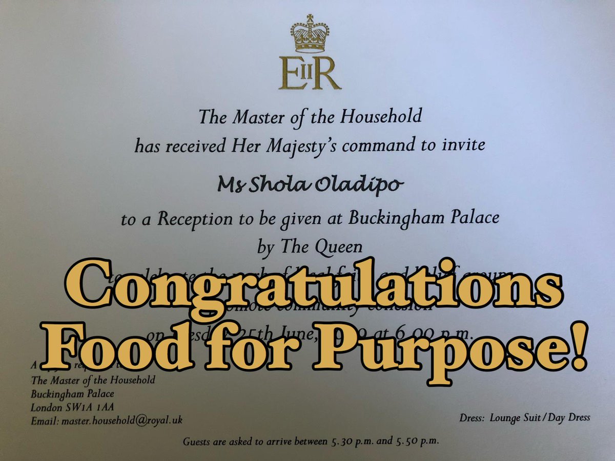 FoodForPurpose's tweet photo. @FoodForPurpose at #BuckinghamPalace reception today! Well done team! #wearepartofthesolution #BMEhealth #healthychurchinitiative #goyetherefore @C_Funders_Forum @CinnamonNetwork @_mikeroyal @IntalektMusic @FaithActionnet @kelly_ibrahim @_TimeInTheWord https://t.co/Hkd3F1QSKI