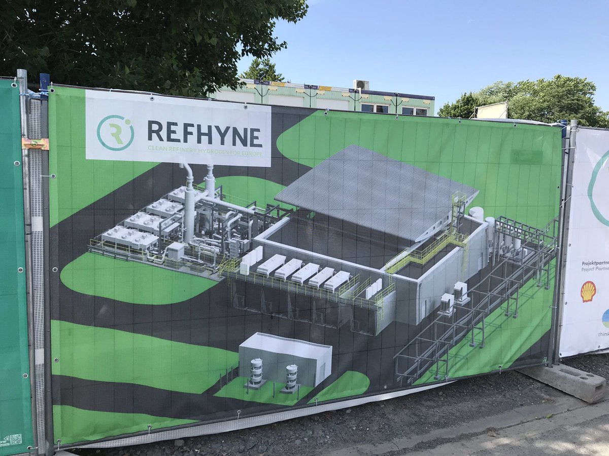 a_odegard's tweet photo. Ground breaking ceremony in the #REFHYNE project. @fch_ju @Shell @ITMPowerPlc @thinkstep #elementenergy @SINTEF https://t.co/BG3WINoIWr https://t.co/U1itHd6ff8