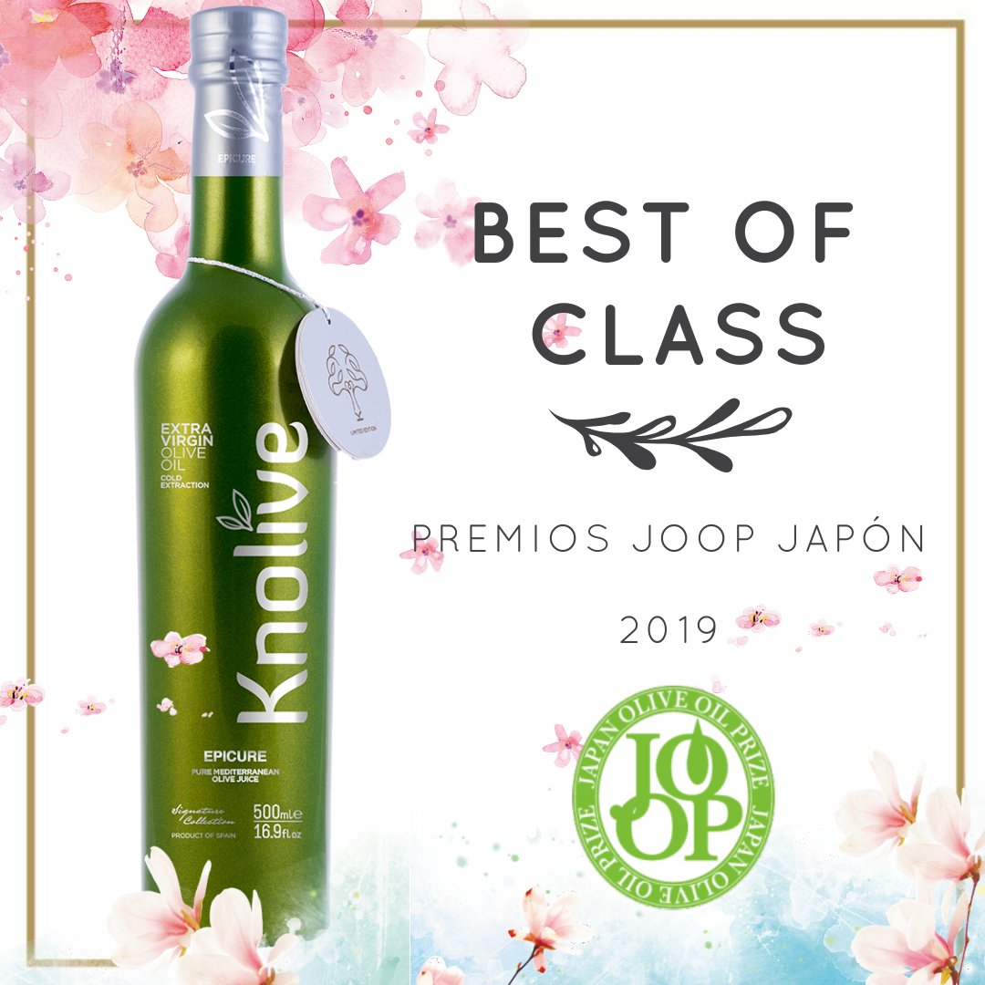 Compartimos un nuevo premio🏅 que nos hace especial ilusión debido a su importancia y al gran reconocimiento a la calidad nuestro #aceite! BEST OF CLASS para #KnoliveEpicure en la séptima edición de los premios #JOOP de #Japón.