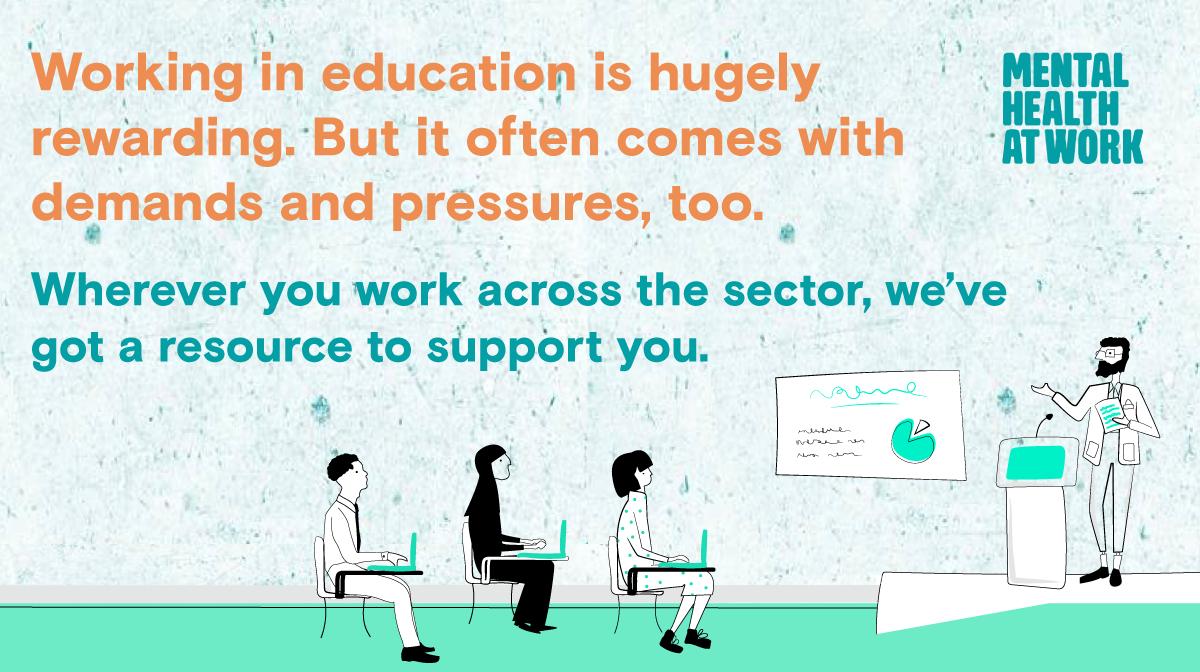 24sophs's tweet photo. Do you work in education? It's super crucial to look after your mental health. Working with experts across the sector, we've created a new toolkit on the #mentalhealthatwork site to support you. https://t.co/BHjNnPDdxE https://t.co/CVtLBpvr6i