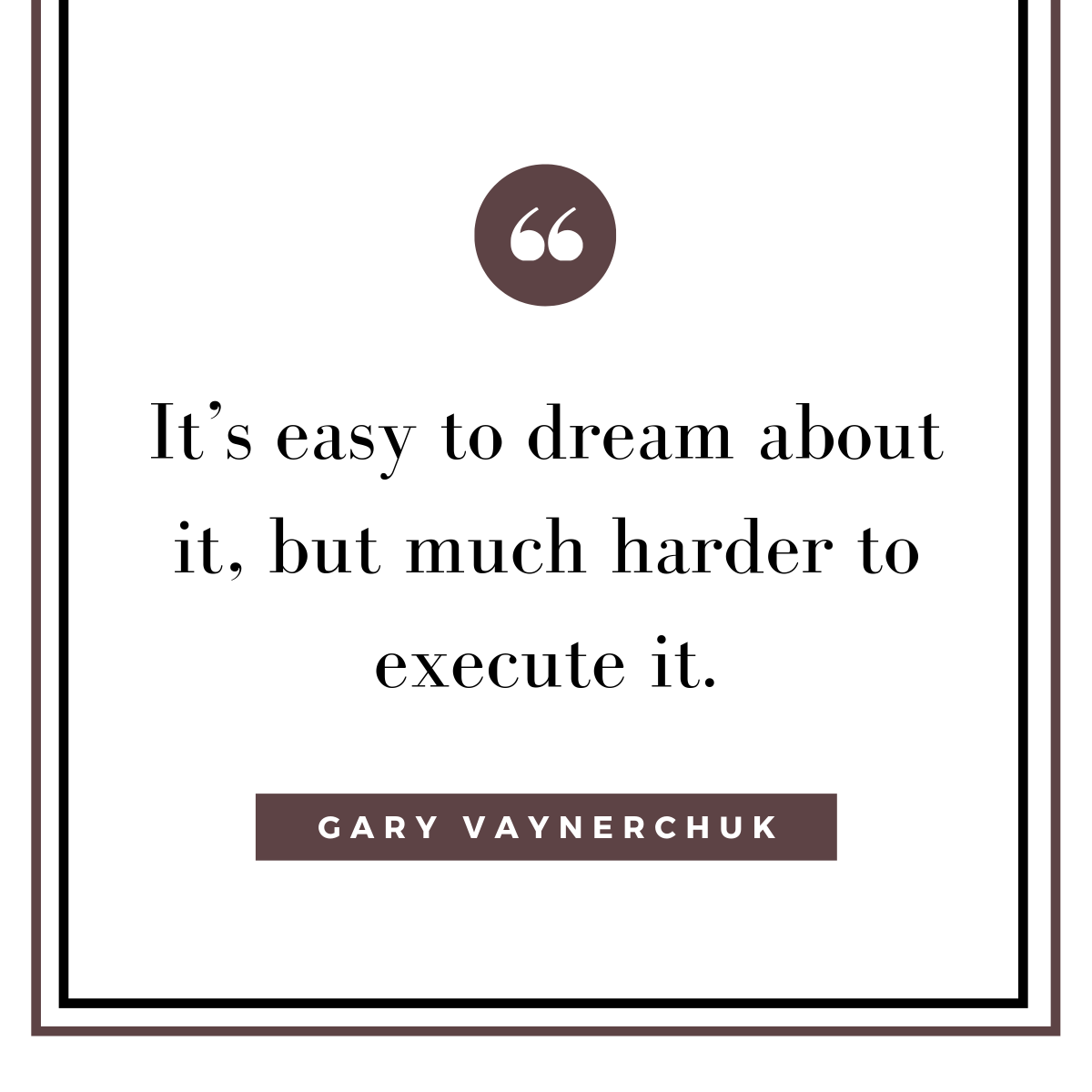 thiagovito's tweet photo. #GaryV #GaryVee #quote #quoteoftheday #dream #execute https://t.co/ZeCLOd04K6