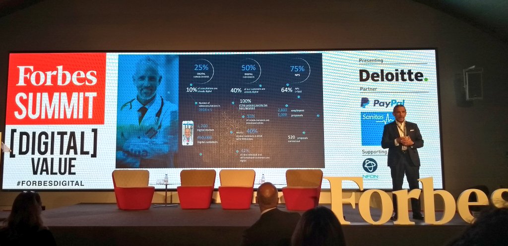 Interactiv_a's tweet photo. Alejandro Zunzunegui, dir gral de marketing y transformación digital de @sanitas ha compartido los ejes de la transformación en la empresa: la escucha activa, democratización de la data y cambiar la manera de trabajar a un modo más transversal. #FORBESDIGITAL https://t.co/MHAWMqEwmo