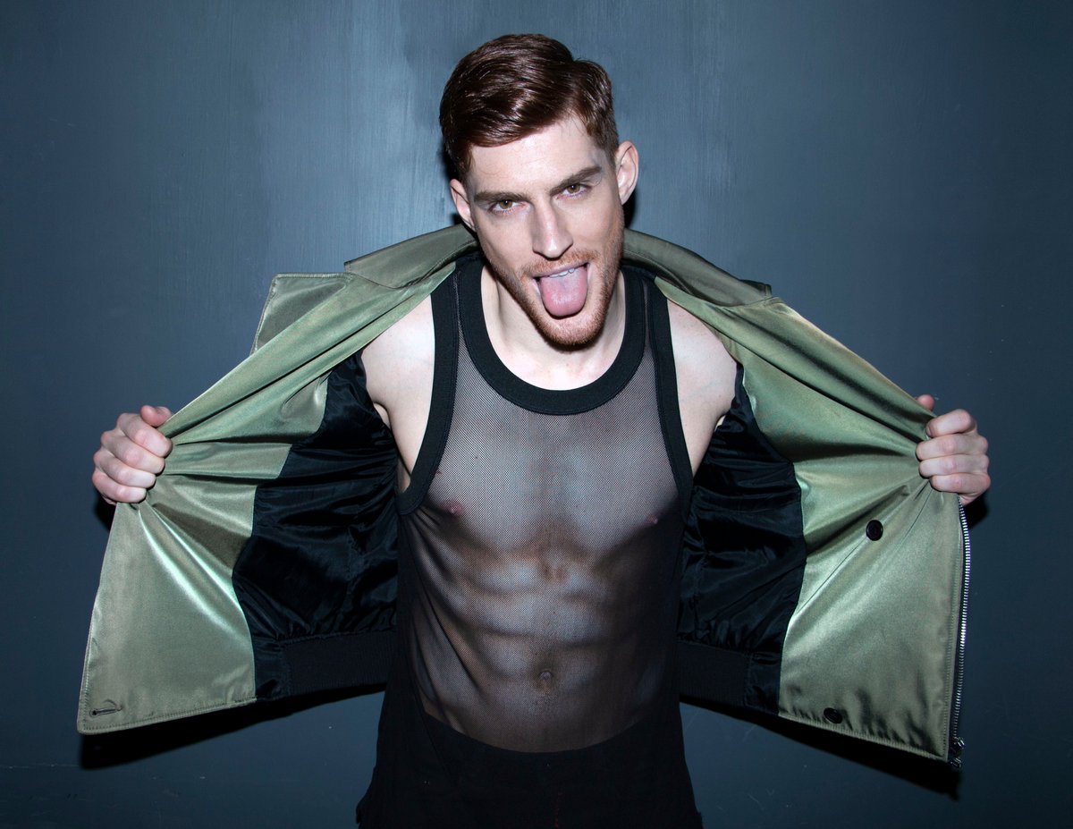 MassBranded's tweet photo. TA-DA! Hello Twitterverse....@KennethBek wearing the #MassBranded Dive T-Shirt and the Aviation Bomber from the upcoming collection, shot by @NicolineAagesen from #mycameramyrules  #myfirstTweet #streetwear #PrideMonth2019 #mensstyle https://t.co/BI92F4Gnov