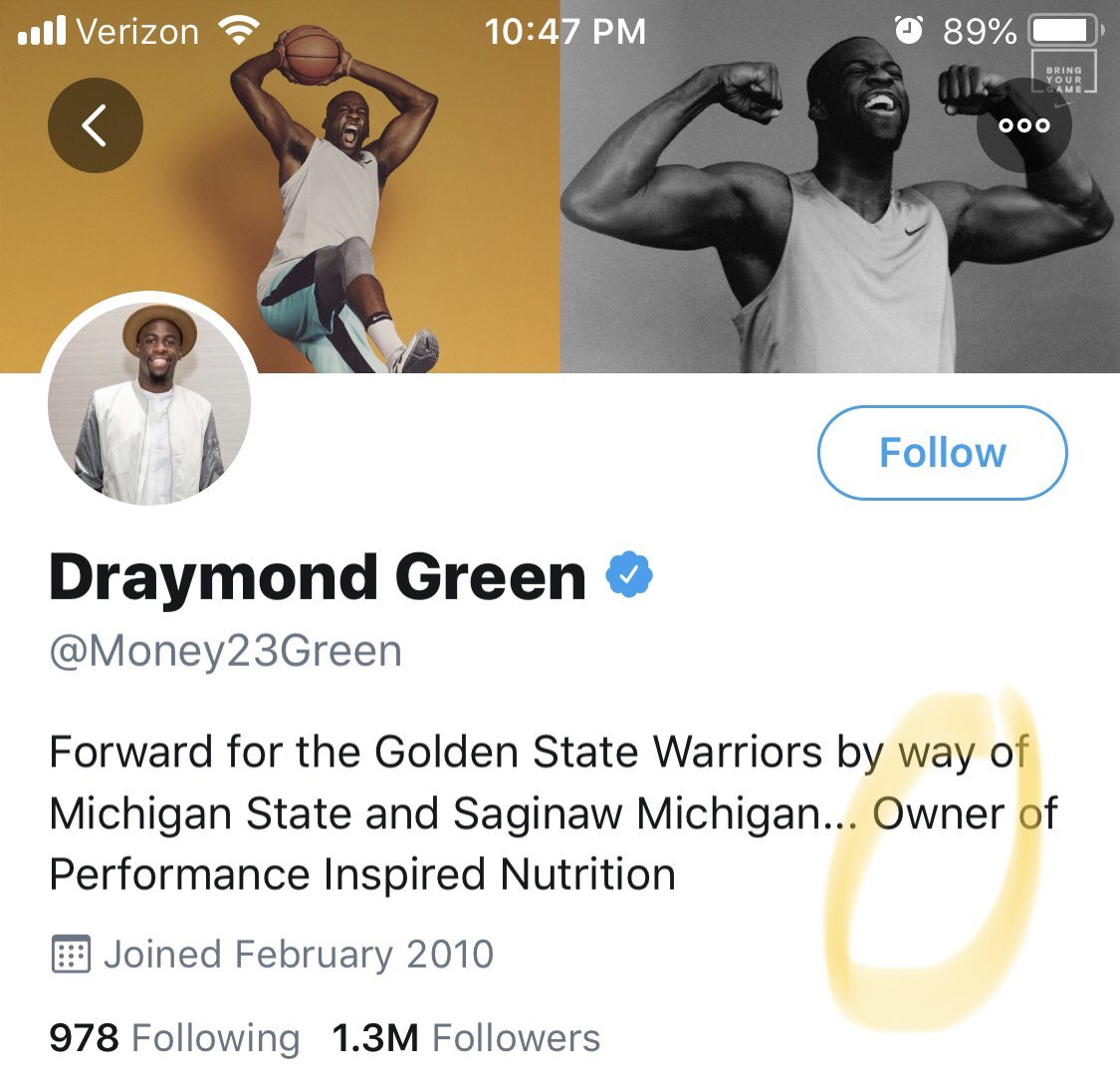 ClayTravis's tweet photo. Draymond Green, who said he found the word owner racially insensitive and helped to lead the NBA to refer to all team owners as governors now, says he’s an owner of a business in his Twitter bio. You can’t even make this stuff up. https://t.co/L04BOQrms5
