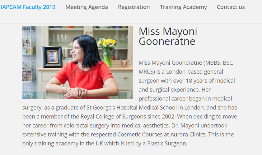 Mayoni will be part of the Faculty for this year's <a href="/IAPCAM1/">IAPCAM</a> Conference in September alongside <a href="/DrBeatrizMolina/">Dr Beatriz Molina</a> &amp; more. 
bit.ly/2KmuMCG